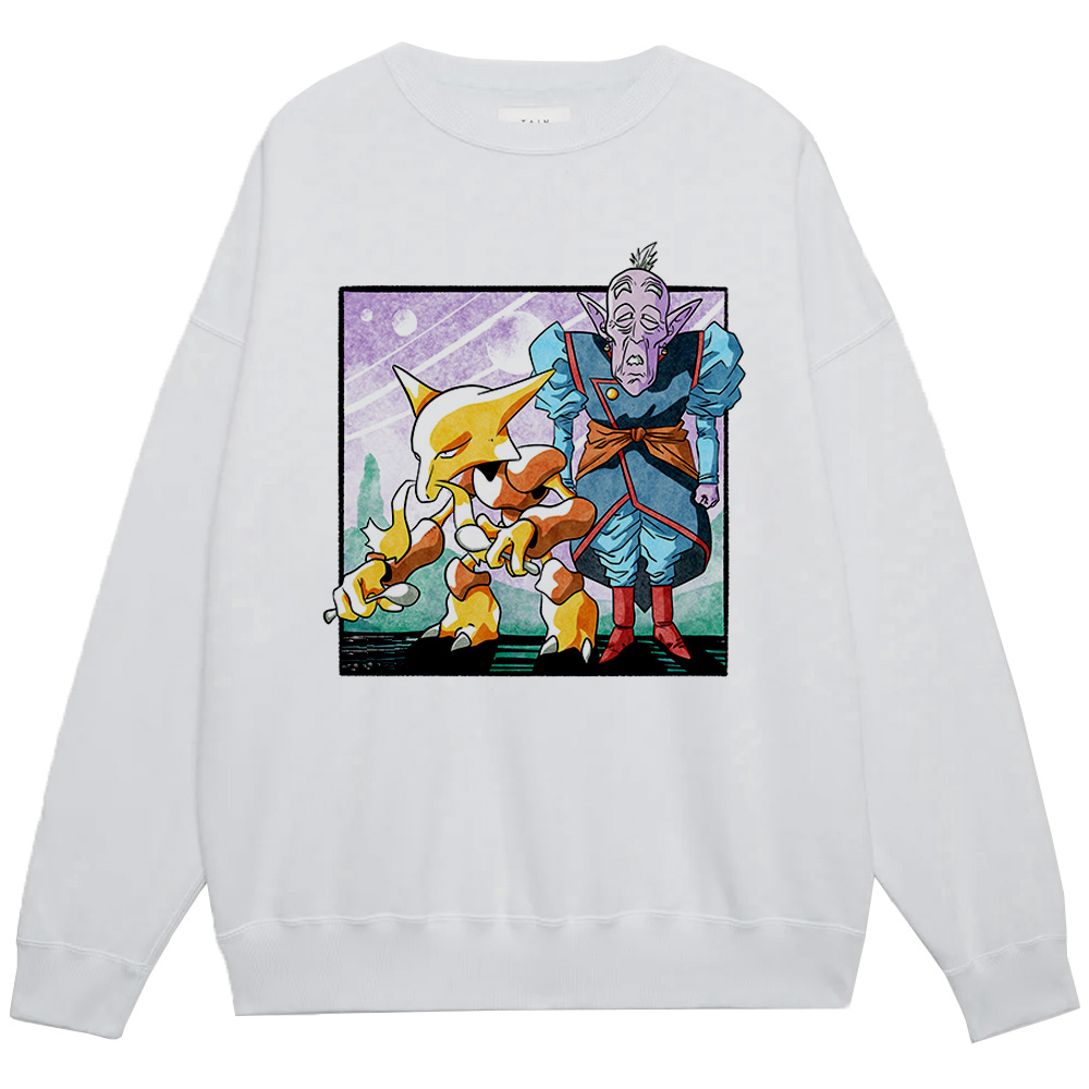 Dragon Ball Z Elder Kai & Pokemon Alakazam Print