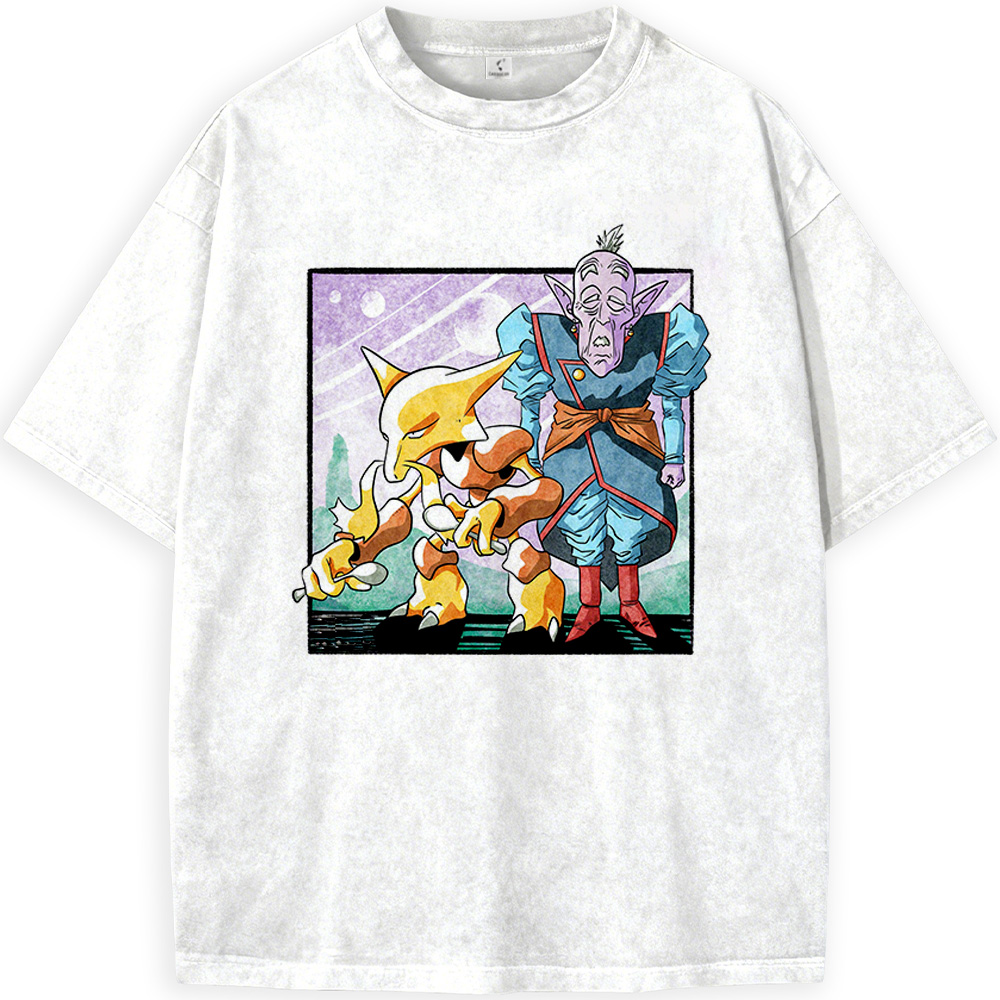 Dragon Ball Z Elder Kai & Pokemon Alakazam Print