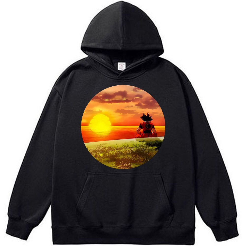 Dragon Ball Z Goku Sunset Meditation Print