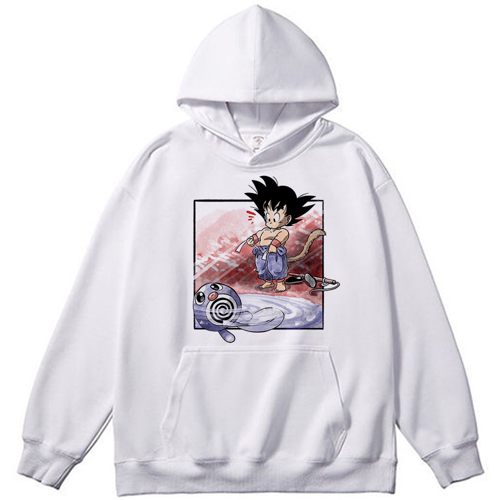 Dragon Ball Z Kid Goku & Pokemon Poliwag Print