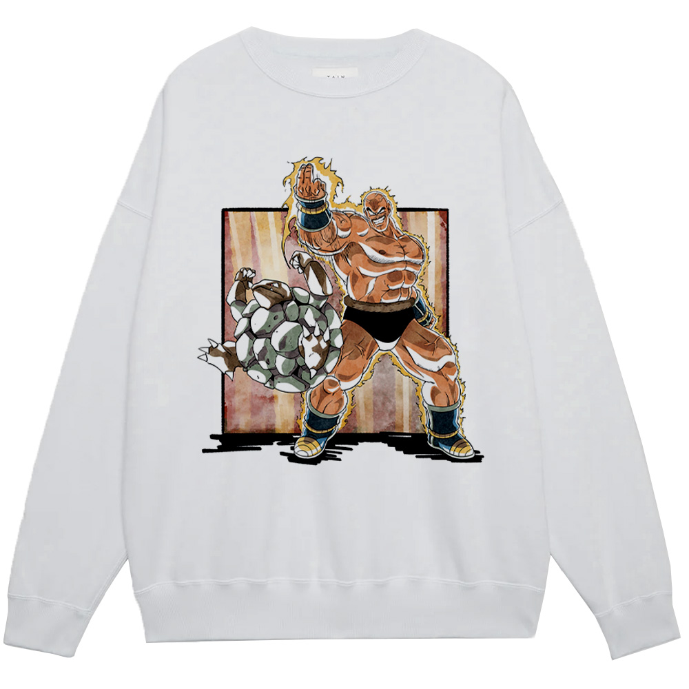 Dragon Ball Z Nappa & Pokemon Geodude Print