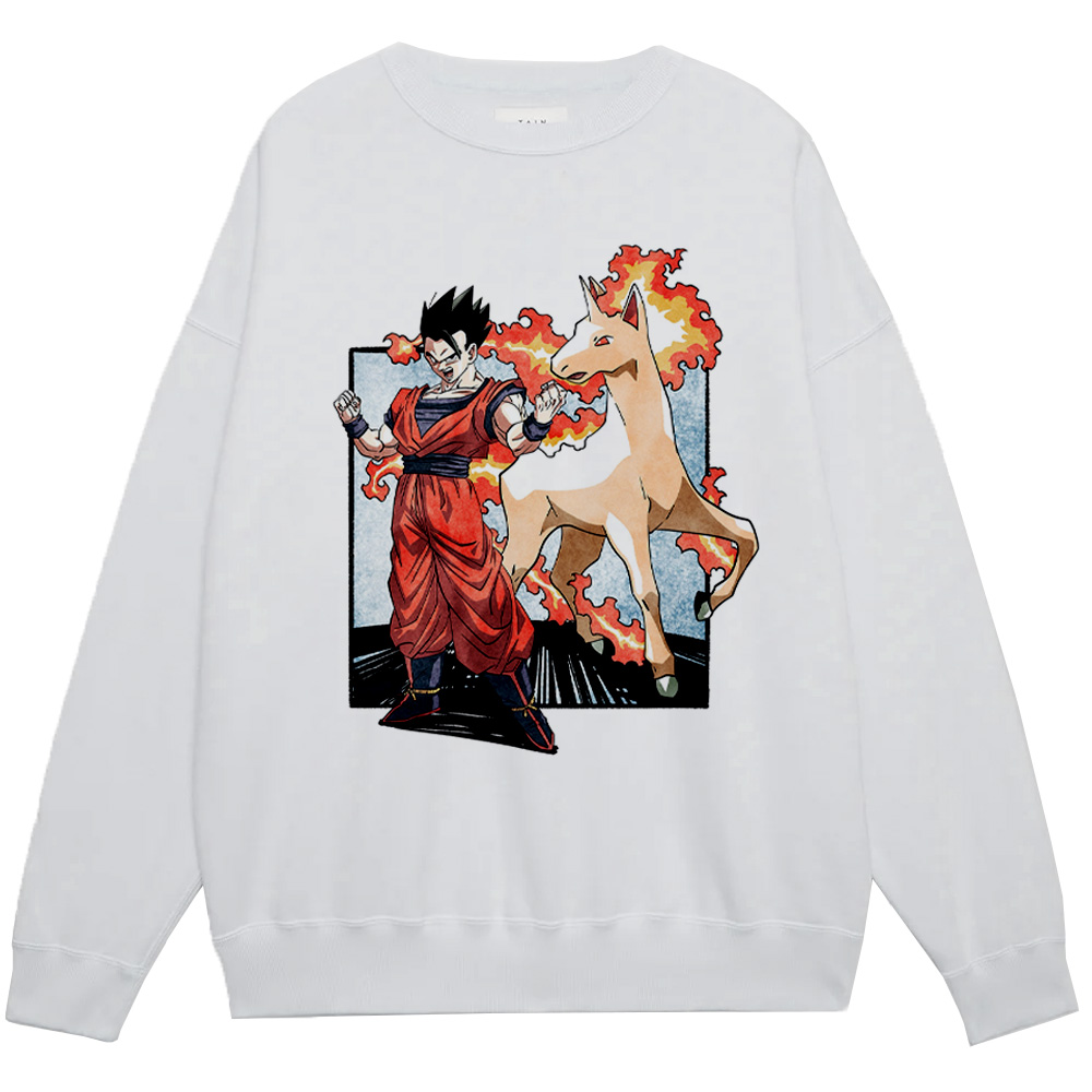 Dragon Ball Z Son Gohan & Pokemon Rapidash Print