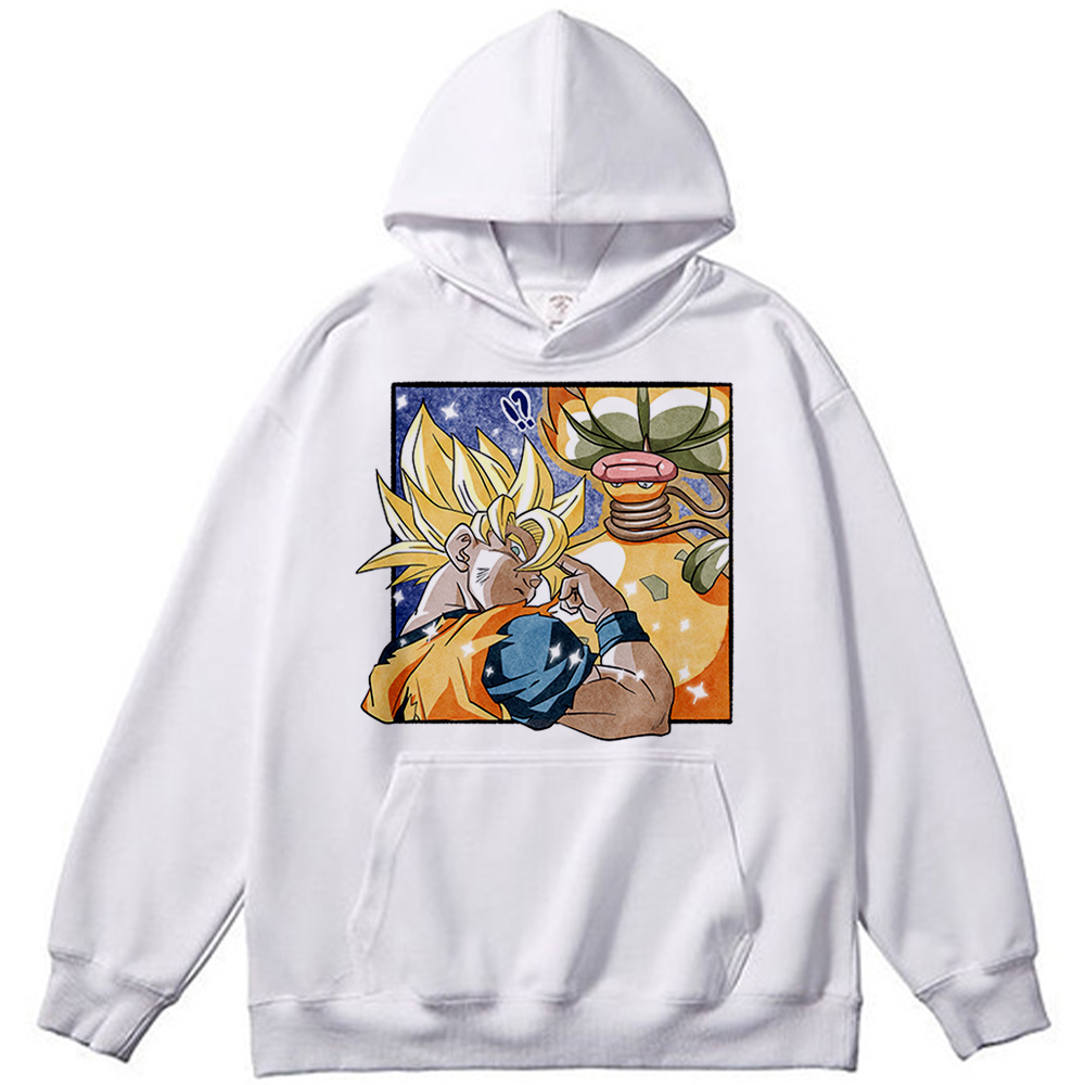 Dragon Ball Z Super Saiyan Goku & Pokemon Bellsprout Print