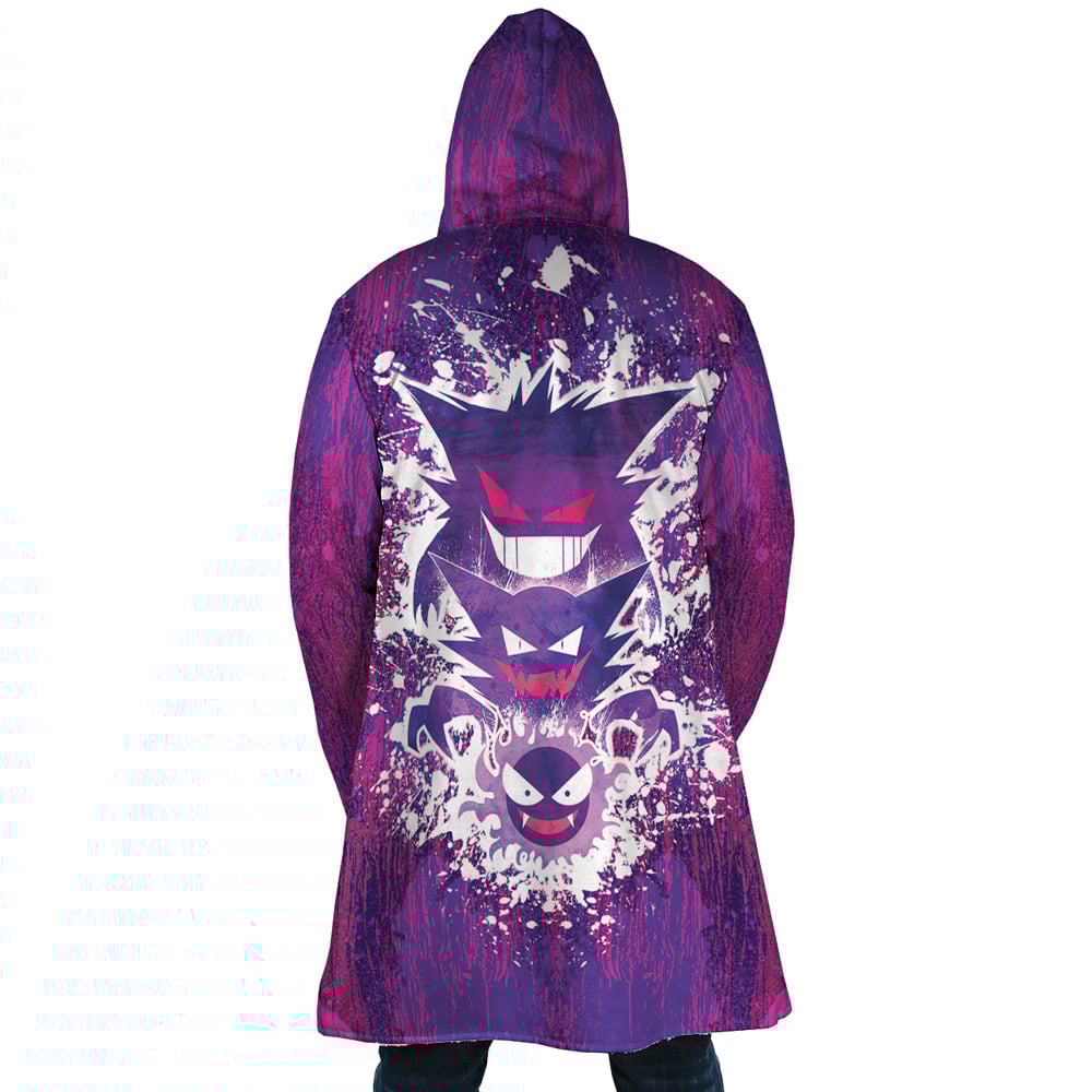 Trippy Ghostly Evolution Ghastly Haunter Gengar Pokemon Dream Cloak Coat
