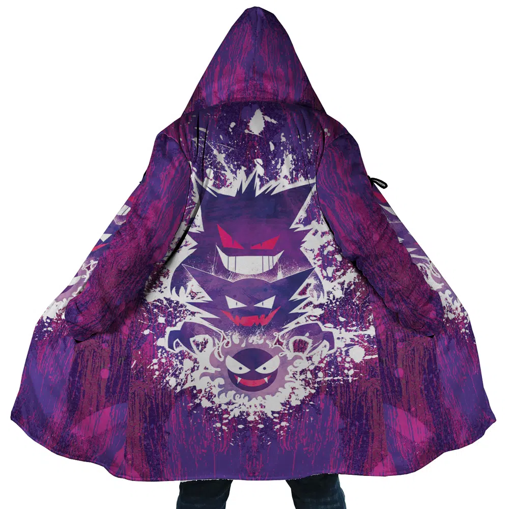 Trippy Ghostly Evolution Ghastly Haunter Gengar Pokemon Dream Cloak Coat