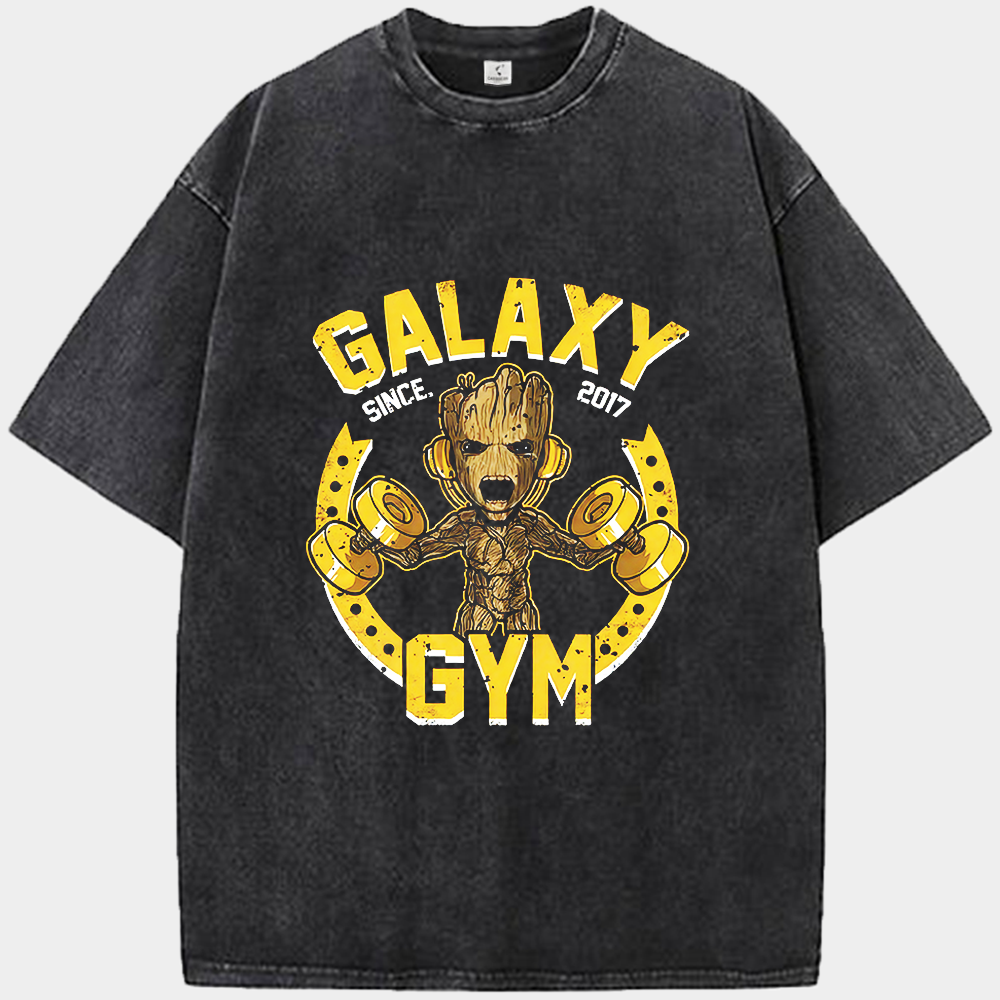 Marvel Guardians of the Galaxy Groot "Galaxy Gym" Retro Fitness Style Illustration Print