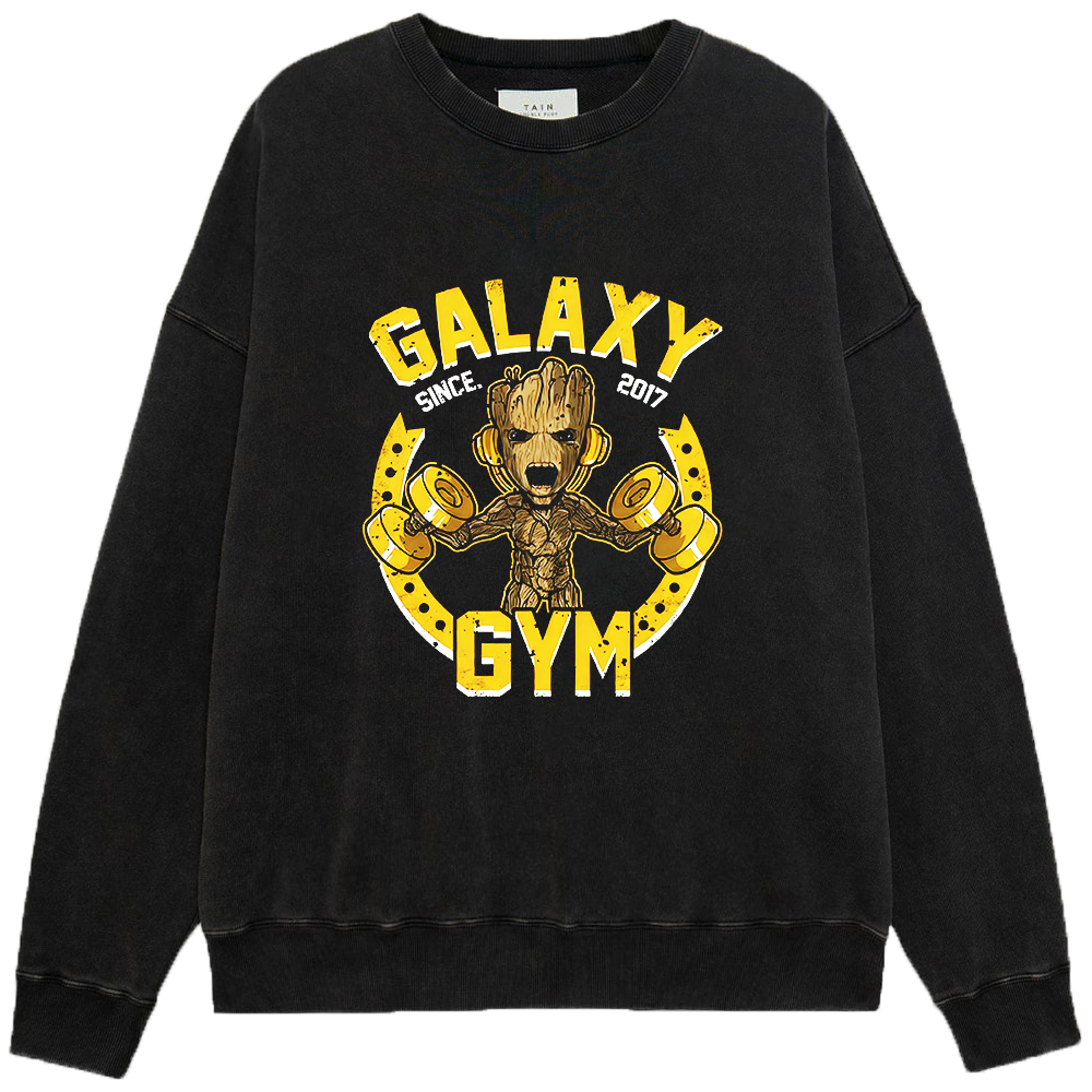 Marvel Guardians of the Galaxy Groot "Galaxy Gym" Retro Fitness Style Illustration Print