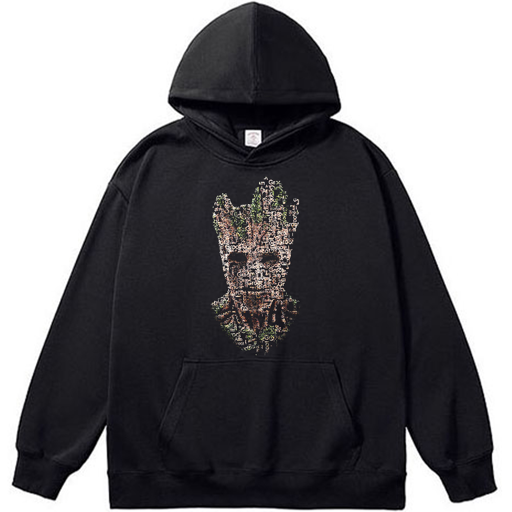 Marvel Guardians of the Galaxy Groot "I AM GROOT" Text Collage Portrait Print