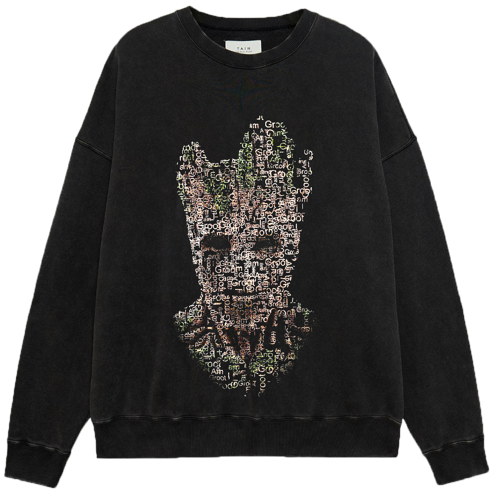 Marvel Guardians of the Galaxy Groot "I AM GROOT" Text Collage Portrait Print