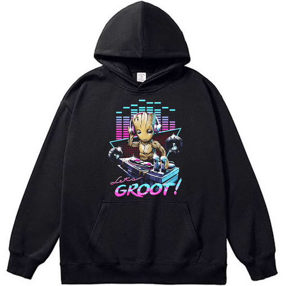 Marvel Guardians of the Galaxy Groot "Let's GROOT!" DJ Style Illustration Print