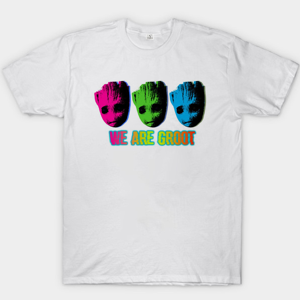 Marvel Guardians of the Galaxy Groot We Are Groot Pop  Tri-Color Portrait Print