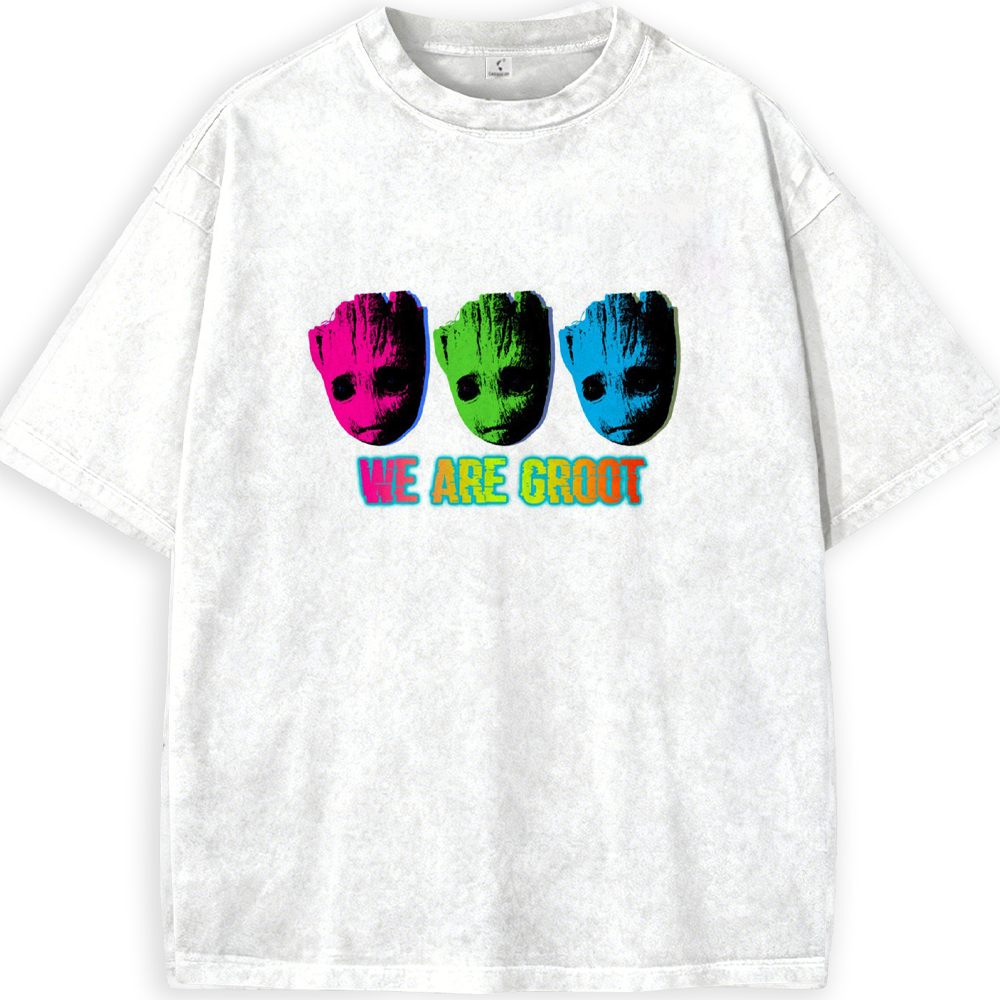 Marvel Guardians of the Galaxy Groot We Are Groot Pop  Tri-Color Portrait Print