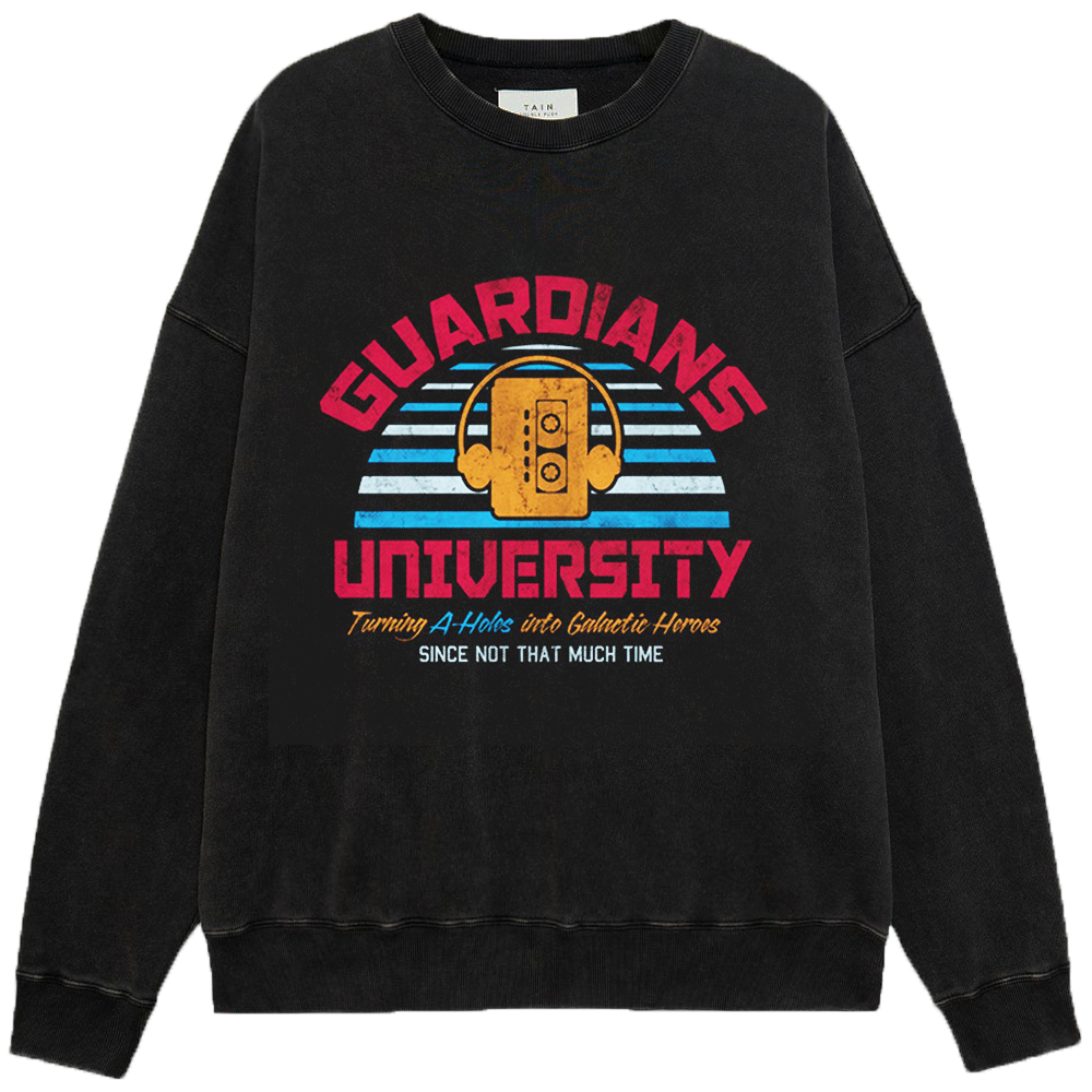 Marvel Guardians of the Galaxy "Guardians University" Retro Campus Style Design Print