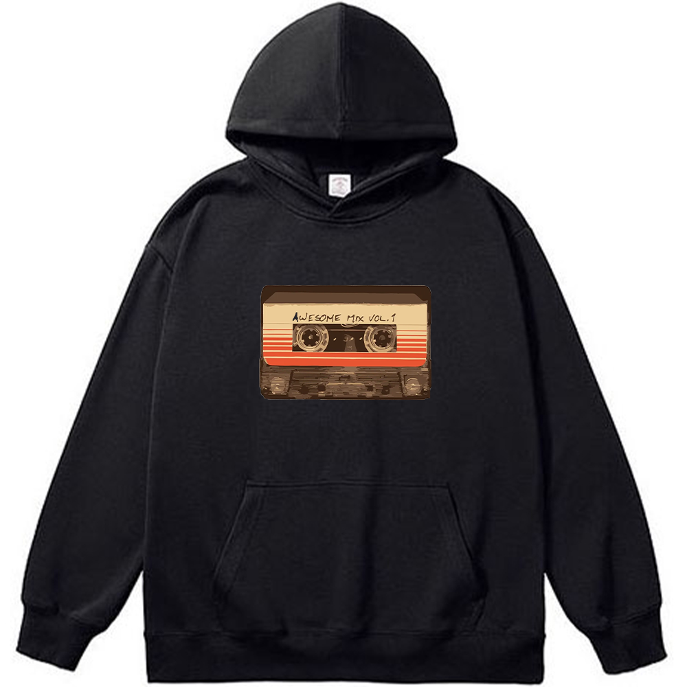 Marvel Guardians of the Galaxy Star-Lord "Awesome Mix Vol.1" Retro Cassette Tape Illustration Print