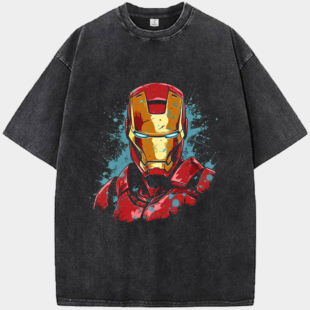 [Copy]Marvel Iron Man Cloak Comic Style Hand Light Effect Illustration Print