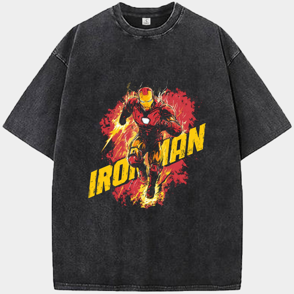 [Copy]Marvel Iron Man vs. Doctor Doom "TECHNOLOGY FAILS, DOOM" Battle Illustration Print