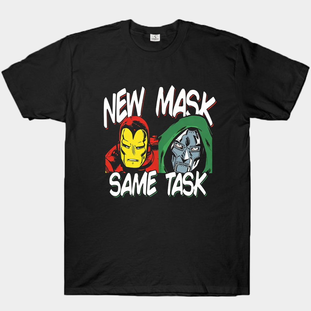Marvel Iron Man NEW MASK SAME TASK Comic Style Duo Print