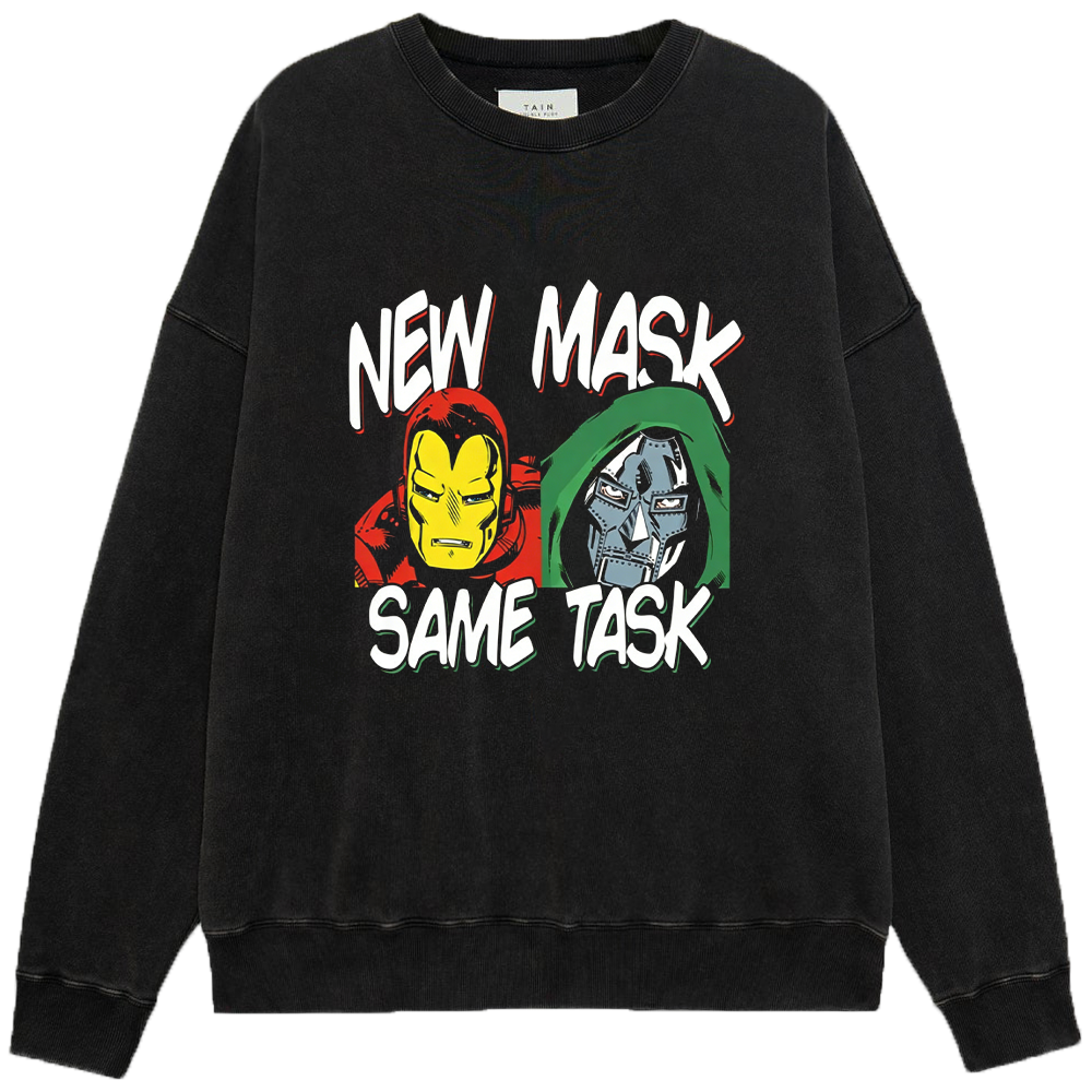Marvel Iron Man NEW MASK SAME TASK Comic Style Duo Print