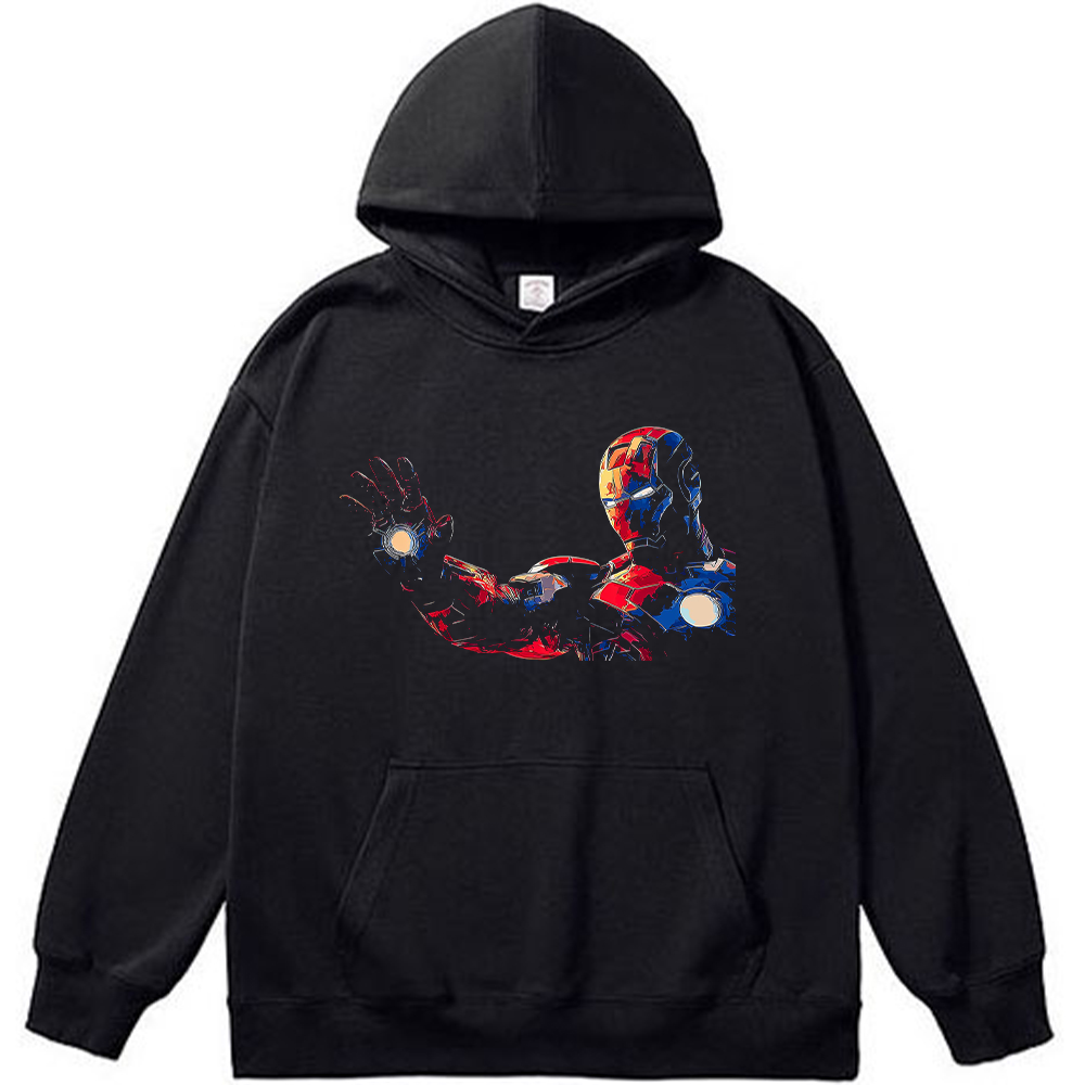 Marvel Iron Man Red-Blue Pop Art Hand Light Effect Standing Pose Print