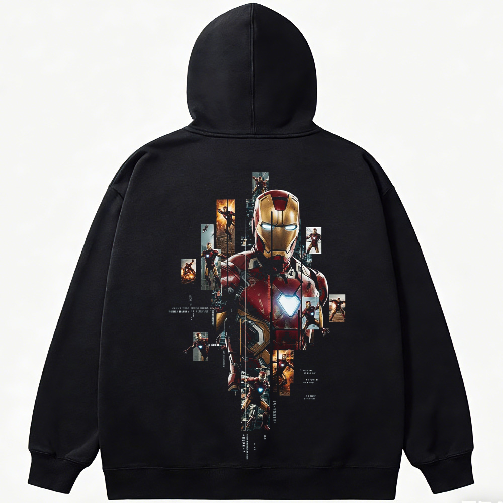 Marvel Iron Man Still Frame Collage Style Bust Print