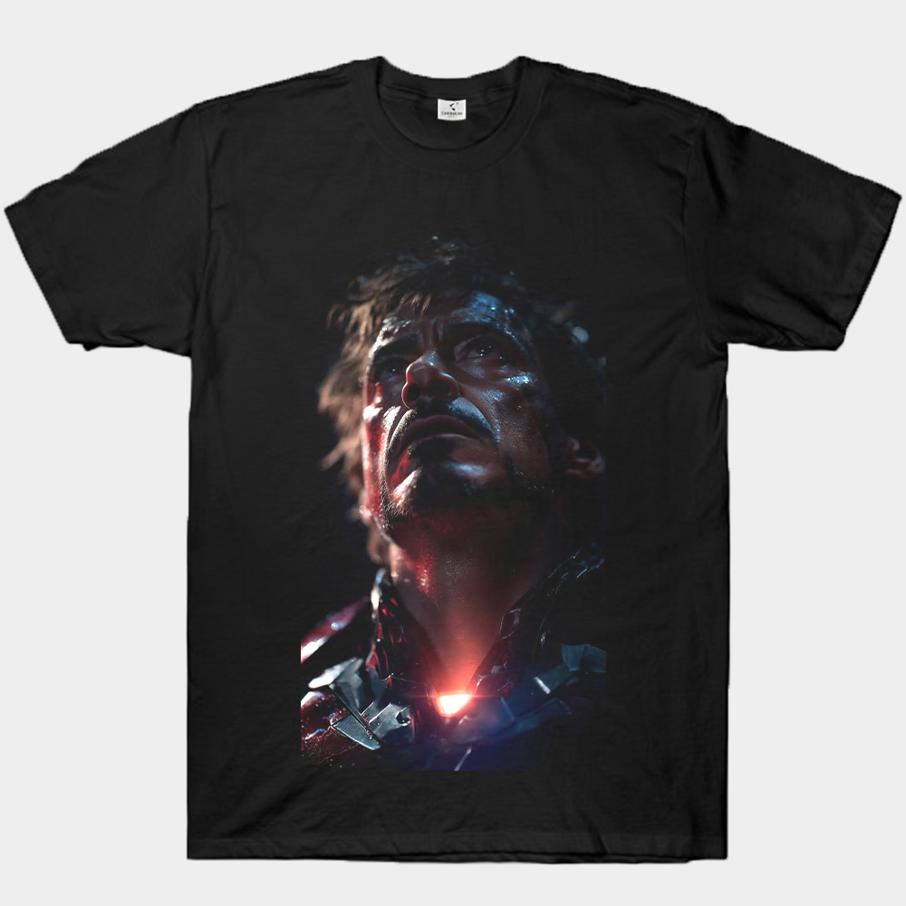 Marvel Iron Man Tony Stark Realistic Style Arc Reactor Close-Up Print