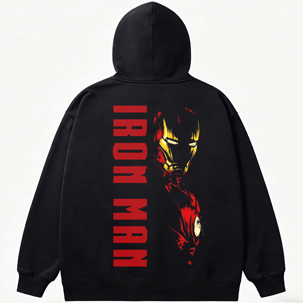 Marvel Iron Man Vertical Splatter Logo Print