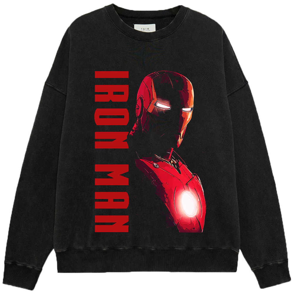 Marvel Iron Man Vertical Text Comic Cover Style Print