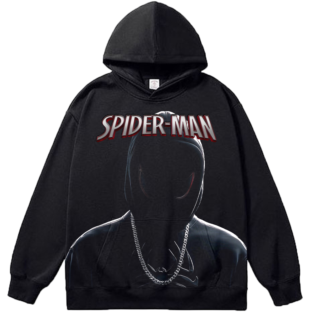 Marvel Spider-Man Miles Morales Dark Street Style Necklace Bust Red Eye Reflection Print