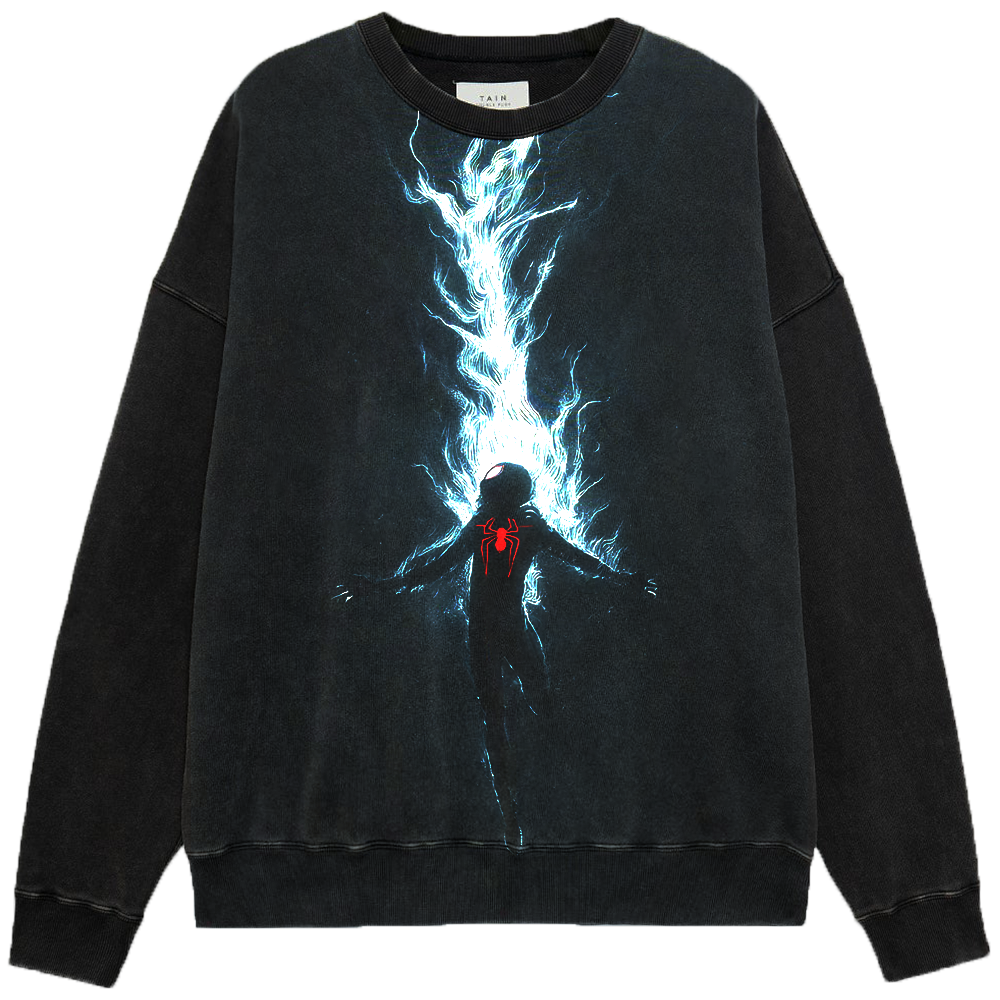 Marvel Spider-Man Miles Morales Energy Beam Levitation Pose Print