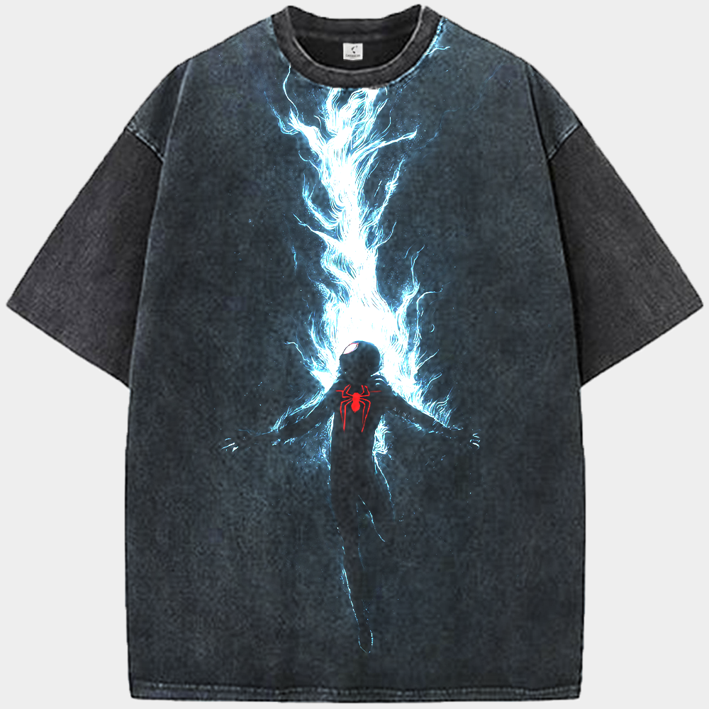 Marvel Spider-Man Miles Morales Energy Beam Levitation Pose Print