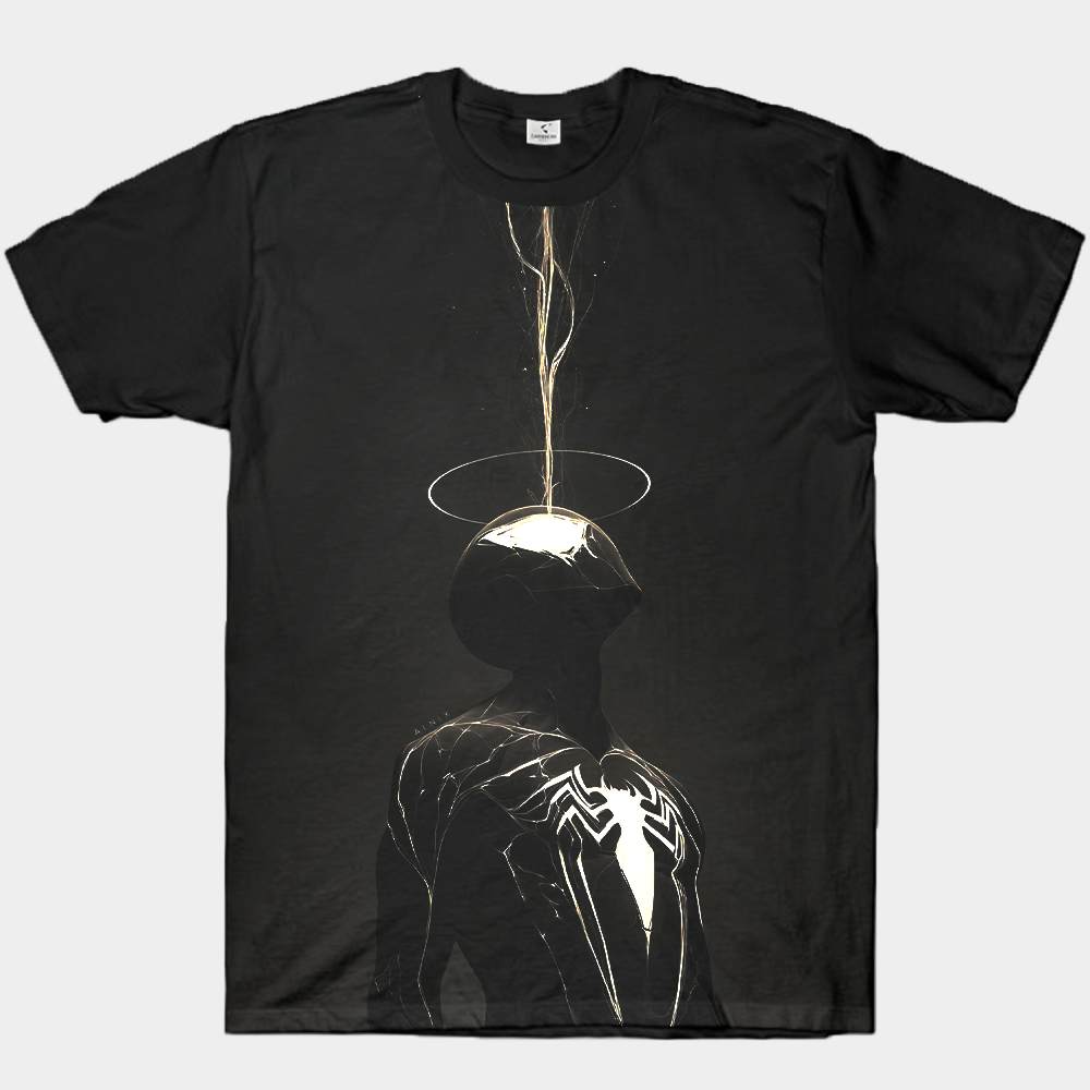 Marvel Spider-Man Symbiote Suit Halo Dark Bust  Print