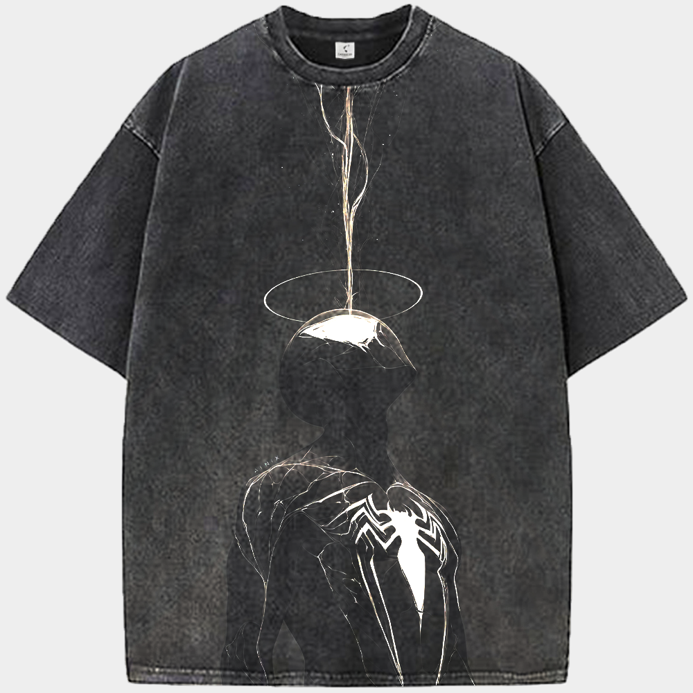 Marvel Spider-Man Symbiote Suit Halo Dark Bust  Print