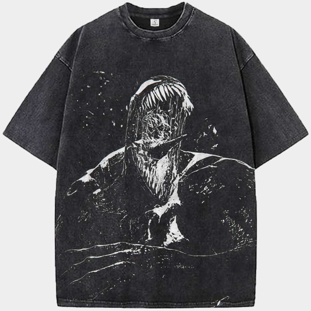 Marvel Venom B&W Brush Stroke Bust Print