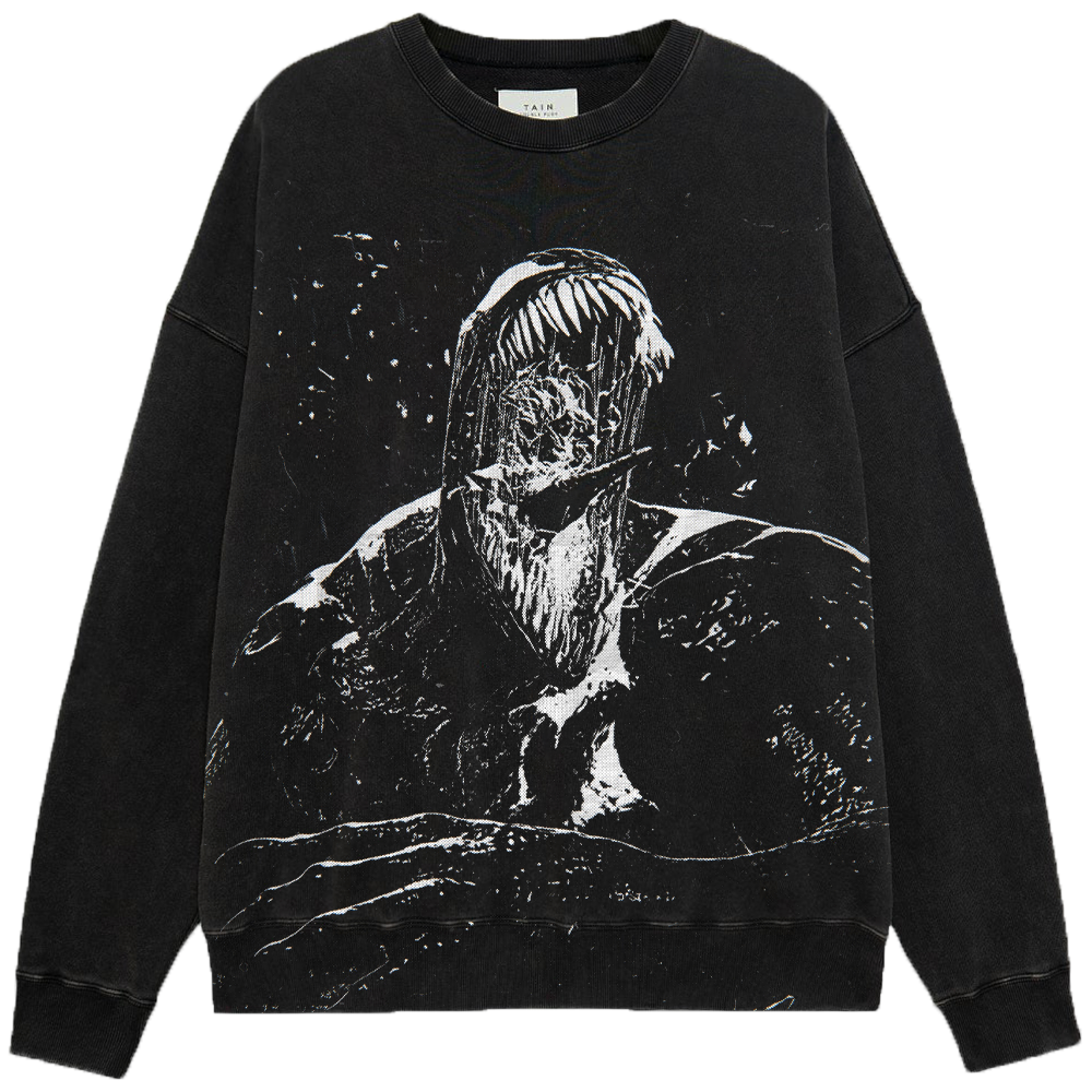 Marvel Venom B&W Brush Stroke Bust Print