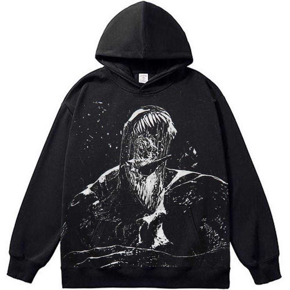 Marvel Venom B&W Brush Stroke Bust Print