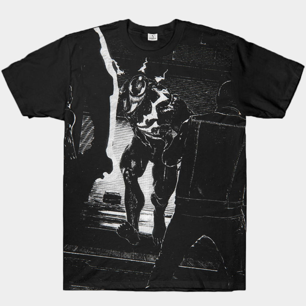 Marvel Venom B&W Brush Stroke Portrait Close-Up Print