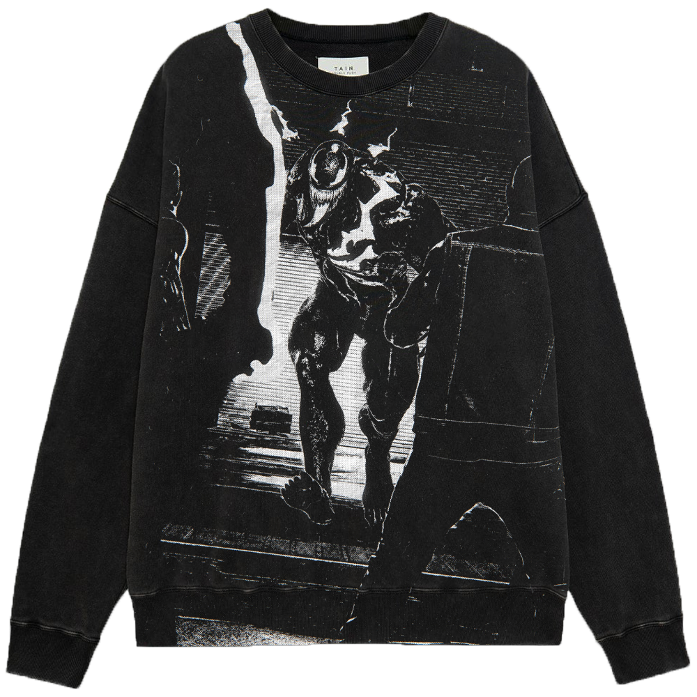 Marvel Venom B&W Brush Stroke Portrait Close-Up Print