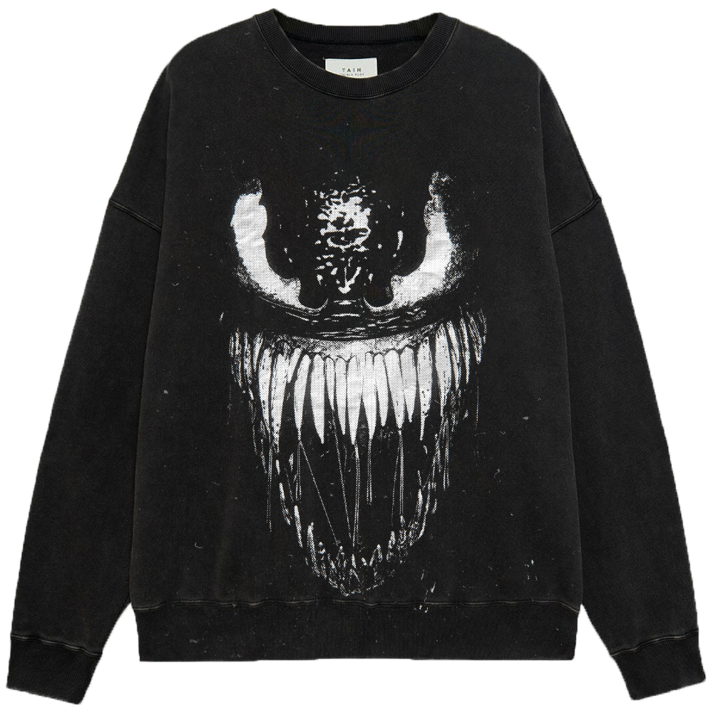 Marvel Venom Minimalist B&W Halftone Print