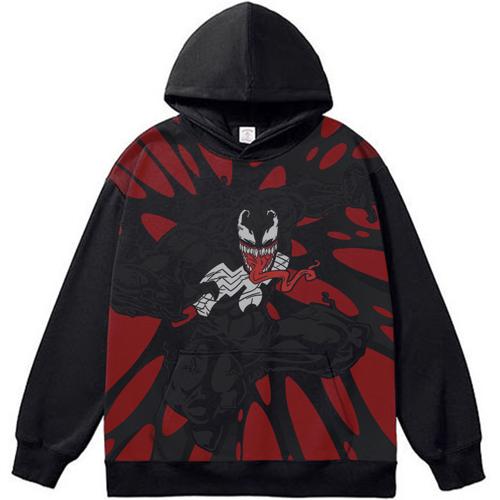 Marvel Venom Red Black Burst Background Pose Print