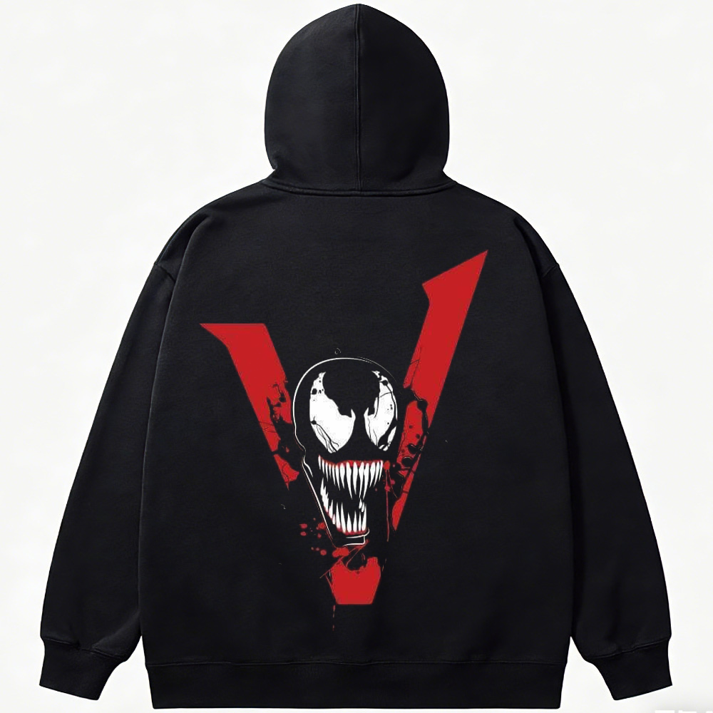 Marvel Venom Red V-Shaped Background Portrait Print