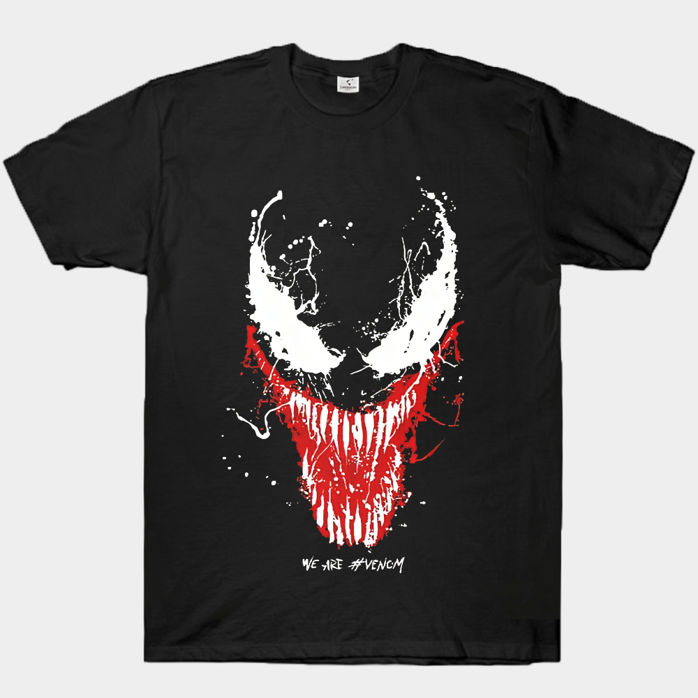 Marvel Venom Splatter Style Portrait With Quote Print