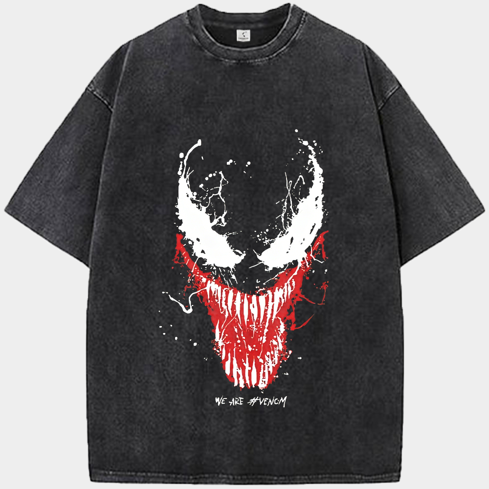 Marvel Venom Splatter Style Portrait With Quote Print