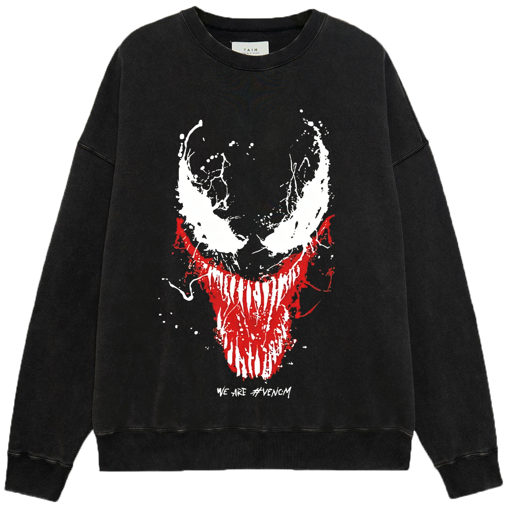 Marvel Venom Splatter Style Portrait With Quote Print