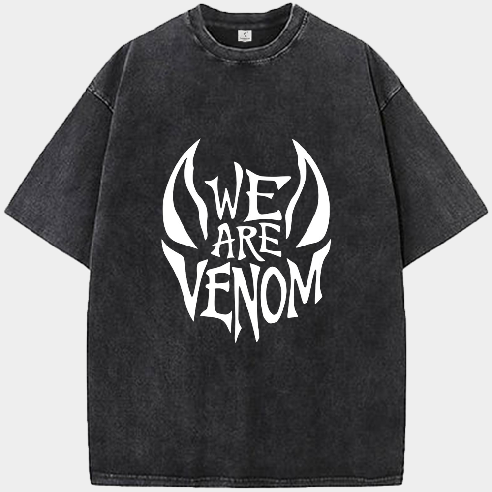 Marvel Venom WE ARE VENOM Text Outline Design Print