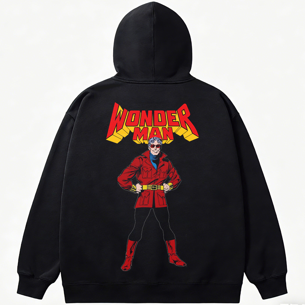 Marvel Wonder Man Classic Comic Style Red-Black Suit Standing Pose Print