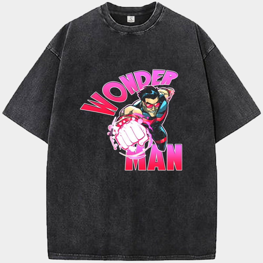 Marvel Wonder Man Comic Style Energy Punch Print