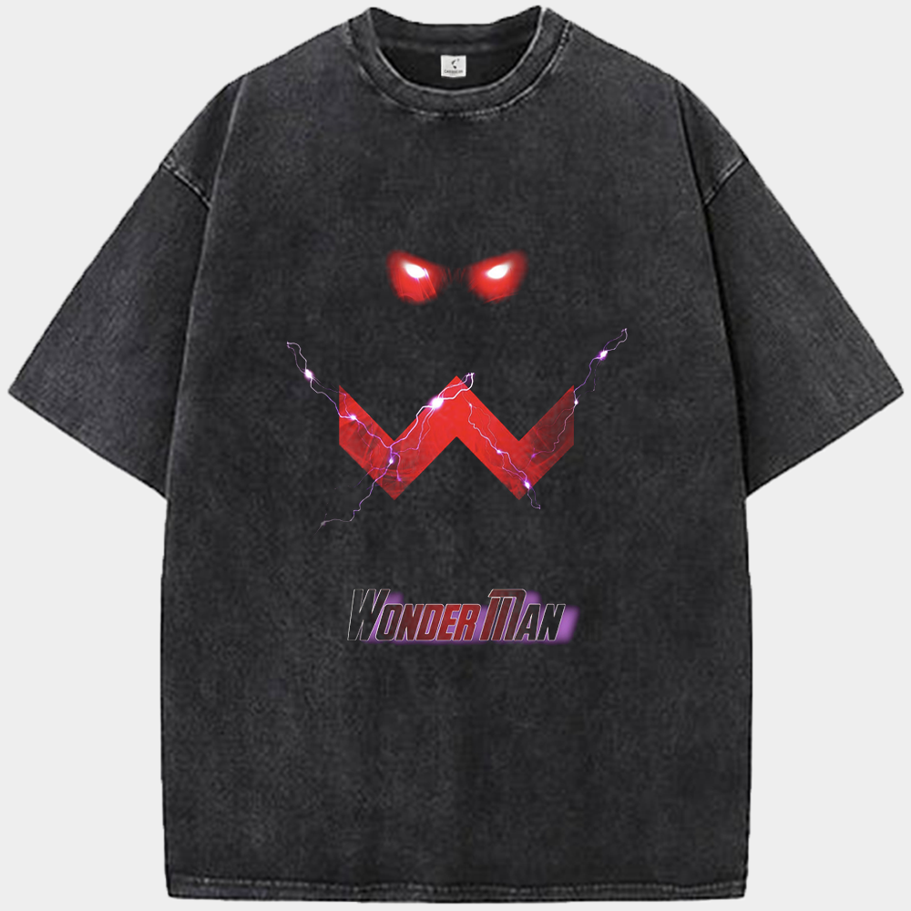 Marvel Wonder Man Dark Lightning W-Logo Poster Print