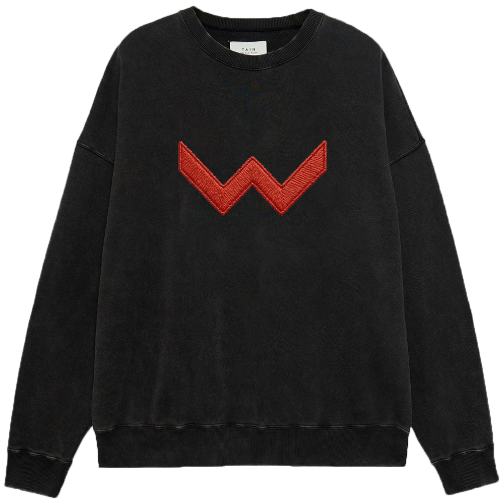 Marvel Wonder Man Minimalist Red W-Logo Embroidered Print