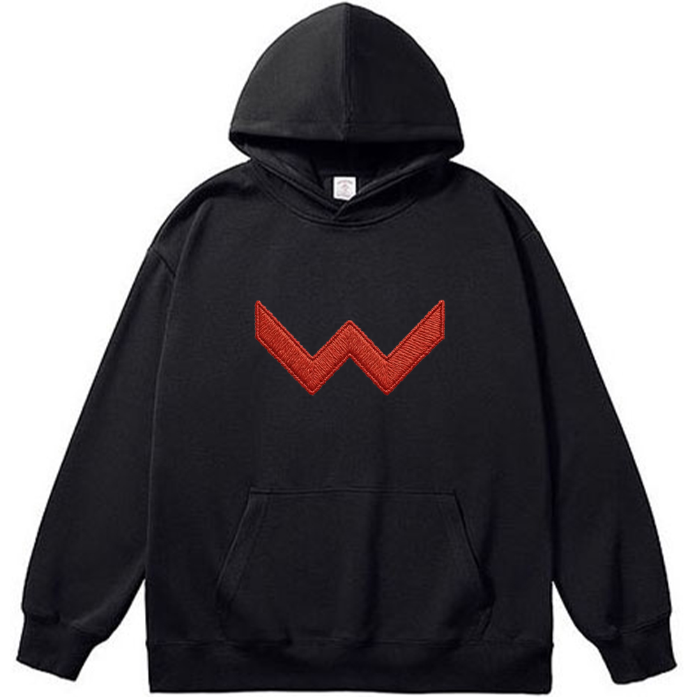 Marvel Wonder Man Minimalist Red W-Logo Embroidered Print