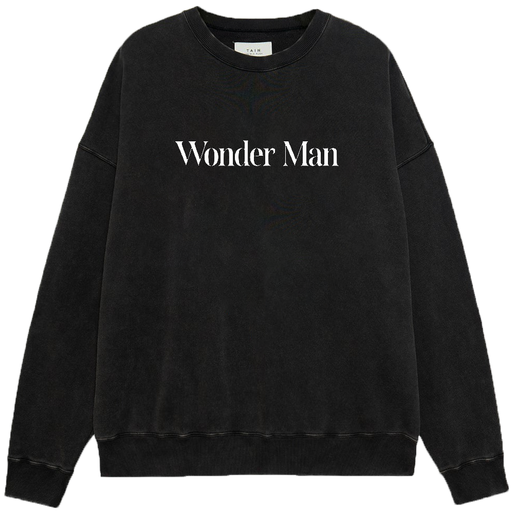 Marvel Wonder Man Minimalist White Text Logo Print